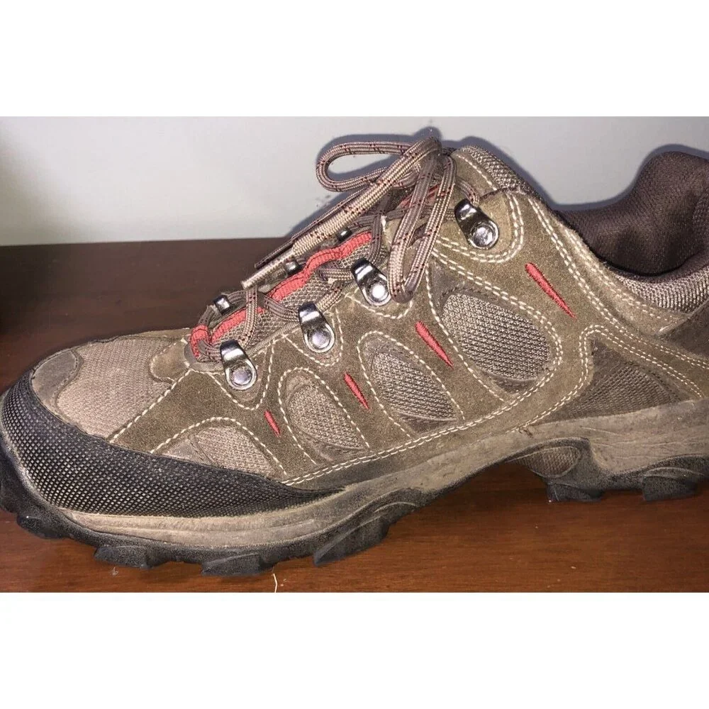 EVEREST Mens Leather Brown Hiking Boots Size 12 Ankle Utility‎ Outdoors - Picture 5 of 13
